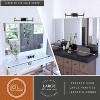VAXCEL WarrenBlack and Brass Mid Century Modern Bathroom Vanity Wall Light Fixture Clear Glass - 3 of 4