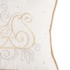 C&F Home 12" x 16" Golden Champagne Sleigh Embroidered Accent Pillow for Christmas - 3 of 4