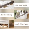 5-Tier Shoe Cabinet with Fluted Doors & Adjustable Shelves, Wooden Shoe Rack Organizer - 4 of 4