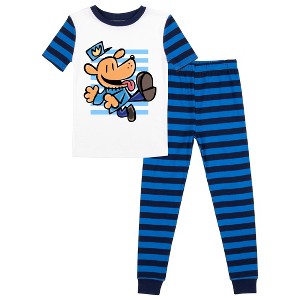 Dog Man Boy’s 2-Pack Short Sleeve Tee & Sleep Pajama Pants Set - 1 of 4