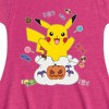 Girls' - Pokémon - Gotta Eat Em All Fit & Flair Cap Sleeve Dress - 2 of 3