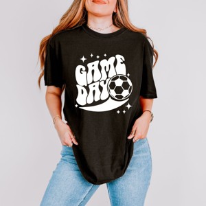 Simply Sage Market Soccer Game Day Sparkle Garment Dyed Tee - 1 of 4