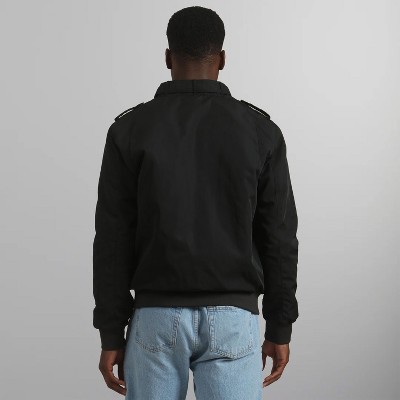 Members Only Men's Iconic Racer Quilted Lining Jacket - Large - Black — фото 5