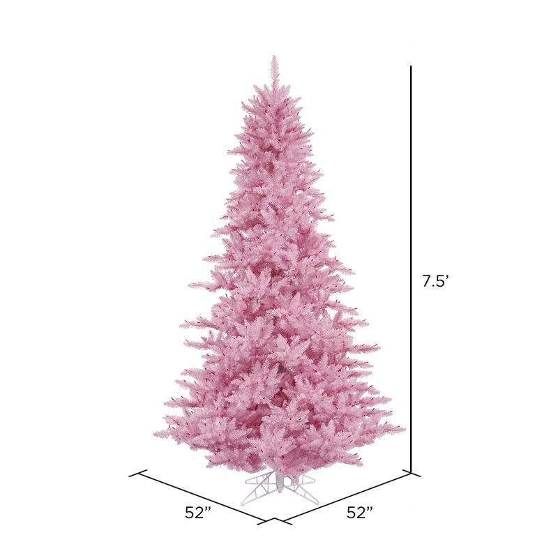Vickerman Pink Fir Artificial Christmas Tree, 2 of 5