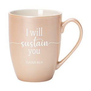 Elanze Designs I Will Sustain You Precious Pearl 10 ounce New Bone China Coffee Cup Mug - 1 of 1