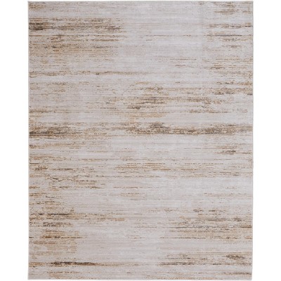 Deja Modern Distressed Ivory/Brown/Tan Area Rug