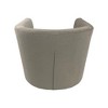 Carolina Living Ingran Barrel Swivel Upholstered Accent Chair - Gray - 3 of 4