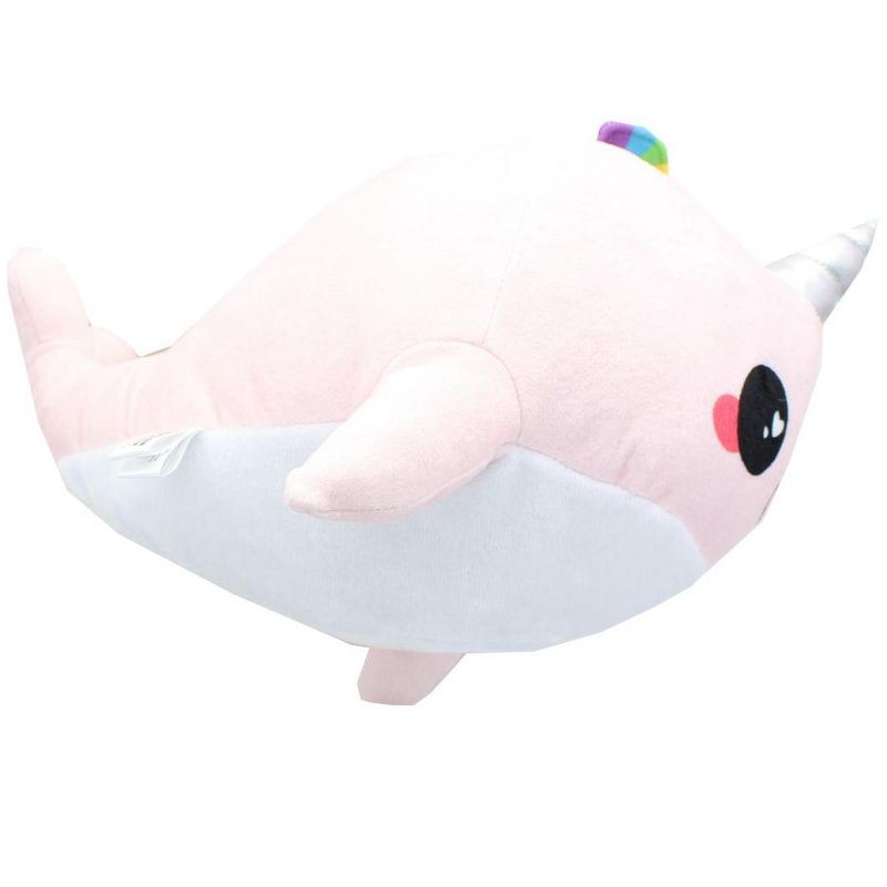Se7en20 Glitter Galaxy 12-Inch Rainbow Spout Pink Narwhal Collectible Plush, 2 of 3