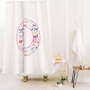 Deny Designs April Lane Art Fancy Bow Monogram Shower Curtain - 2 of 3