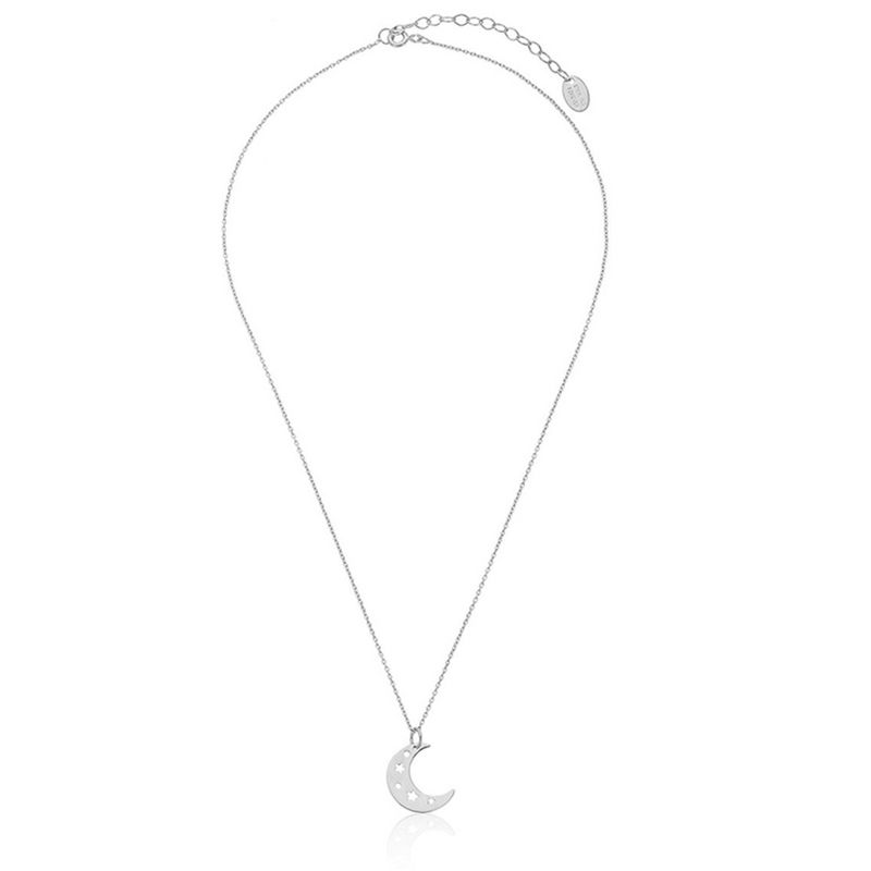 SHINE by Sterling Forever Sterling Silver Cutout Moon Charm Pendant, 3 of 4
