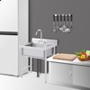 Commercial Stainless Steel Utility Sink,Free-Standing Design for Kitchen, Laundry, Garage & Workshop - 4 of 4