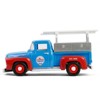 1956 Ford F-100 Pickup Truck with Tool Boxes and Ladders "Chevron" Blue and Red 1/64 Diecast Model Car by Greenlight - 2 of 4