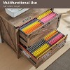 SinCiDo Farmhouse File Cabinet 2 Drawer w/Lock, Home Office Lateral Filing Cabinet Compatible Legal Letter A4 F4 Size Documents - 4 of 4