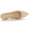 Allegra K Women's Pointed Toe Block Heel Slingback Heels - 4 of 4