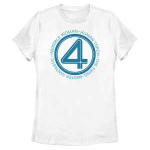 Womens The Fantastic Four: First Steps Family Number T Shirt - 1 of 4
