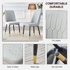 PAGED Dining Chairs Set of 2, Modern Kitchen Chair with Metal Legs and Sponge Filling, PU Leather Living Room Chair for Dining Room - 3 of 4