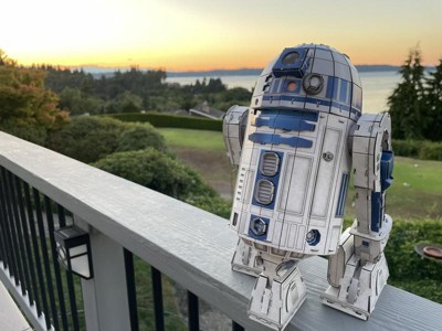 Star Wars 4D Build R2-D2 Cardstock 201pc Model Kit - Designed for