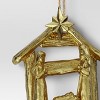 Christmas Gold Resin Nativity Scene Ornament - Wondershop™ - 3 of 3