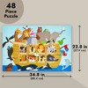 Blue Panda 48-Piece Noahs Ark Jumbo Floor Puzzle for Kids Ages 3-5, Jigsaw Puzzle for School Classroom Learning Activities, 2x3 ft - 4 of 4