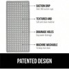 Patented Bath Tub Shower Mat, Machine Washable, 35x16 Inch, Gray Opaque, Suction Cups, Drain Holes, Soft on Feet - 2 of 4
