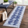 Vintage Rug Non Slip Non Shedding Washable Rug Bordered Printed Low Pile Soft Distressed Foldable Carpet for Bedroom Living Room Office Nursery - 3 of 4