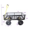 CAVINAS Multi-Functional Rolling Cart,Heavy-Duty Wagon Cart with All-Terrain Wheels,Utility Cart for Garden Camping Shopping - 3 of 4
