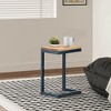 LOVSON Versatile 19-Inch Tall C-Side Table - Natural Fir and Iron Accent Table for Living Room, Bedroom, and Outdoor Use - 2 of 4