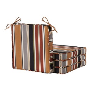 18in Square Outdoor Chair Pad Set of 4 - 1 of 4