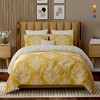 Color Sense 100% Cotton Percale Printed 3-Piece Duvet Cover Set - 2 of 4