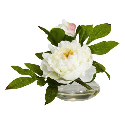 Charming Trio Peony 13" Outdoor Tabletop Arrangement Set