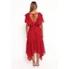 Petal and Pup Merida Midi Dress - Red S - 2 of 4