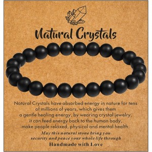 Healing Crystal Bracelet for Women Men, 8mm Natural Stone Beaded Bracelets - 1 of 4