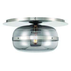 Eurofase Lighting Nottingham 1 - Light Flush Mount in  Nickel - 1 of 2