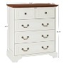 HDZNVF Farmhouse 5 Drawers Dresser for Bedroom - 4 of 4