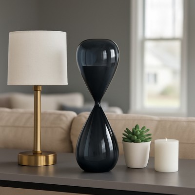 Contemporary Hourglass Sculpture for Home Decor - Stylish Decorative Object for Family Game Night, Desk Decor, and Living Room Decoration