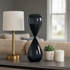 Contemporary Hourglass Sculpture for Home Decor - Stylish Decorative Object for Family Game Night, Desk Decor, and Living Room Decoration - 2 of 4