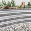 SEVOBAL Planters Raised Garden Bed Outdoor, Oval Large Metal Raised Planter Bed for Plants, Vegetables, Flowers, Silver, 88.98"*44.68"*11.42" - 3 of 4