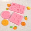 JDICTION Realistic Fruit Silicone Molds 4PCS, Multi-Purpose Lemon Orange Mold for Baking & Craft, Cake Decor, Chocolate, Resin, DIY Gift - 2 of 4