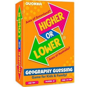 QUOKKA Card Game for Kids Higher or Lower | Guess Fun Questions - Challenge Game for Family Night - 1 of 4