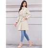 INSPIRE CHIC Women's Double Breasted Elegant Long Sleeve Winter Trench Pea Coat with Pockets - 4 of 4