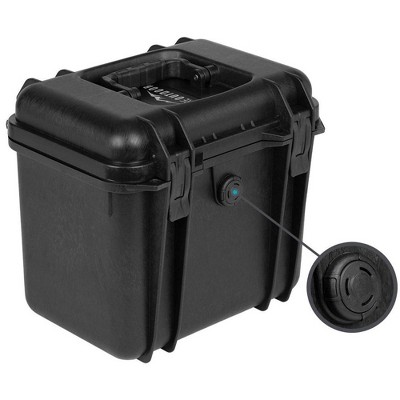 Black Polypropylene Weatherproof Hard Case with Customizable Foam