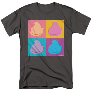 Easter In Squares In Four Colors Adult T-Shirt Charcoal - 1 of 4