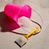 4E's Novelty 12 Pack Beach Buckets with Shovels, 7" Sand Buckets Bulk for Kids Outdoor Play - 3 of 4