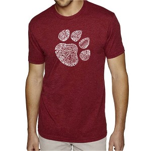 LA Pop Art Men's Premium Blend Word Art T-shirt - Cat Paw - 1 of 4