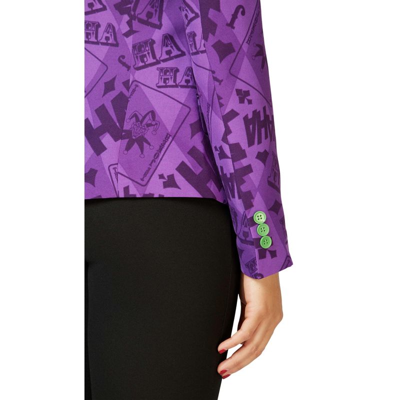 OppoSuits Women's Blazer - The Joker Costume - Purple, 5 of 6