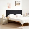 VEVOR Headboard, Queen Size Headboard with Adjustable Height, Comfortable Diamond Tufted for Queen Size Bed, W62.2 x H(42.72-54.53) x D2.76 in,Black - 2 of 4