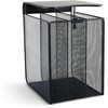 Safco - Onyx - Vertical - Hanging Storage Organizer - 3 Compartments - Steel - Black - 11.8 in. x 14.8 in. x 5.3 in. - 1 Each - 3 of 4