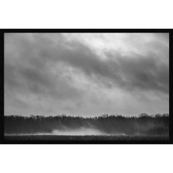 36" x 24" Winter Wind by F2images Framed Wall Art Print Black - Amanti Art