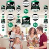 Big Dot of Happiness Green Graduation Party DIY Dangler Backdrop - Hanging Vertical Decorations - 30 Pieces - 3 of 4