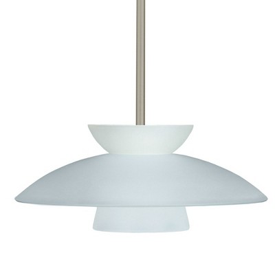 Besa Lighting Trilo 15 1 - Light Pendant in  Satin Nickel